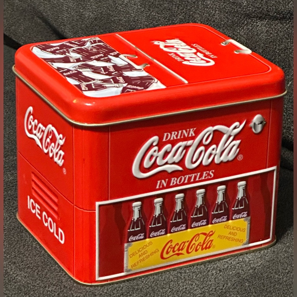Coca-Cola 2000 Vintage Tin Container